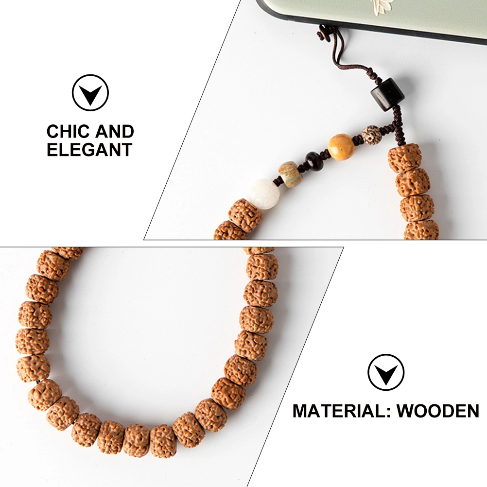 Creative Phone Decor Antiquity Wooden Phone Hanging Mobile Phone Shell Pendant