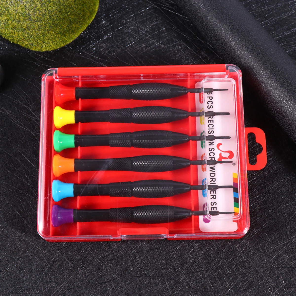 1 Set of 6PCS Precision Screwdriver Set Multi-purpose Small Screwdriver Kit Portable Screwdriver Repair Tool for Home Studio Use (Assorted Color)