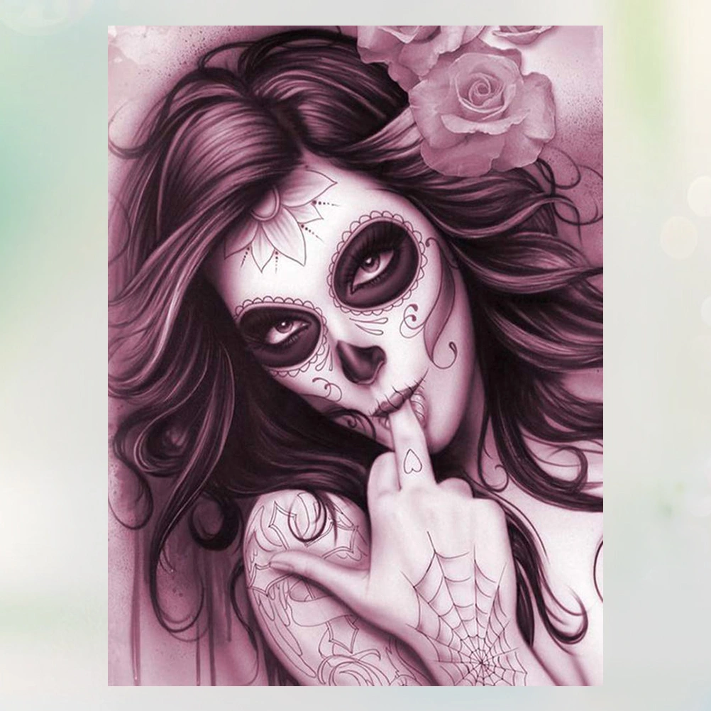 Flower Girl Pattern Diamond Embroidery DIY Painting Handmade Wall Decoration Cross Stitch Printing Craft Kits