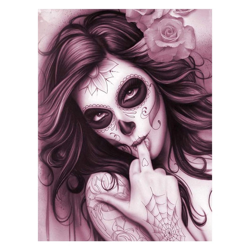 Flower Girl Pattern Diamond Embroidery DIY Painting Handmade Wall Decoration Cross Stitch Printing Craft Kits