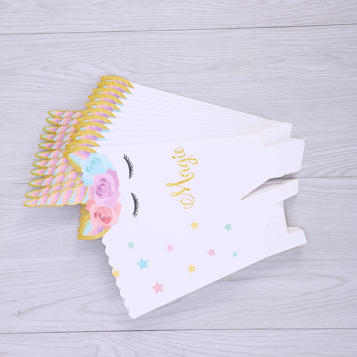 12 Pcs Popcorn Bag Theme Party Popcorn Box Case Gift Box Favor Accessory Birthday Party Supplies