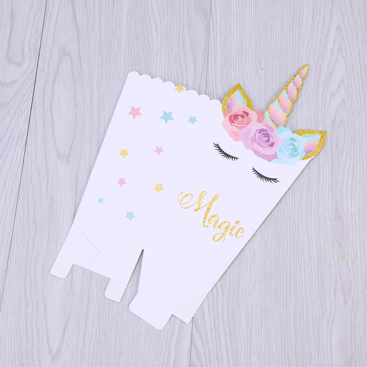12 Pcs Popcorn Bag Theme Party Popcorn Box Case Gift Box Favor Accessory Birthday Party Supplies