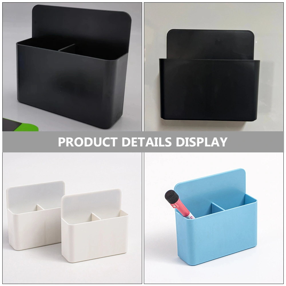 3pcs Magnetic Pen Holder Desktop Whiteboard Stationery Holder Storage Box Organizer