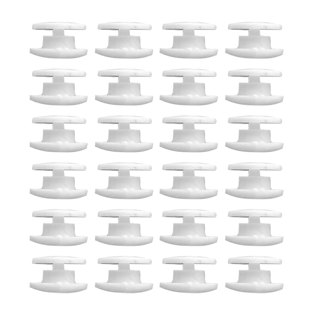 200PCS Replacement Retaining Clips Plastic Fixer Clip Protective Mask Rope Regulator - 9mm (White)