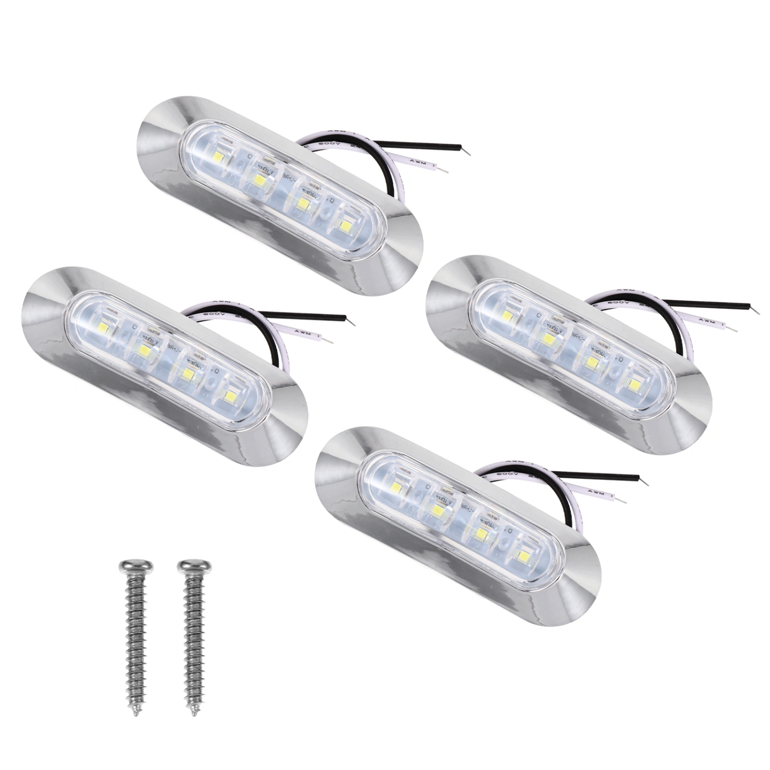 4pcs LED Light Marker Light Side Marker 10-30V Truck Lamp for Pickup Truck