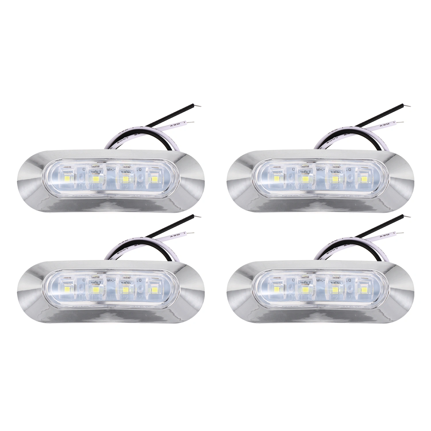 4pcs LED Light Marker Light Side Marker 10-30V Truck Lamp for Pickup Truck
