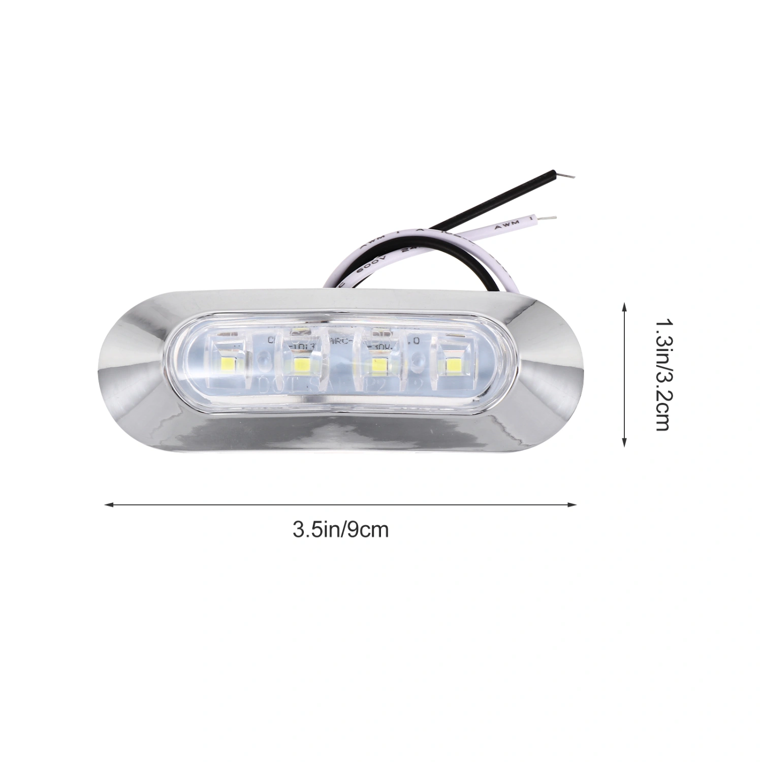 4pcs LED Light Marker Light Side Marker 10-30V Truck Lamp for Pickup Truck