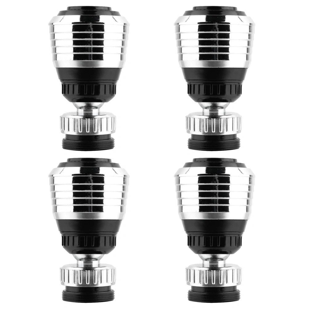 4Pcs Faucet Filter Nozzle Durable Copper Nozzle Filter Head Water Saving Tap Bubbler Connector for Home Kitchen(Silver)