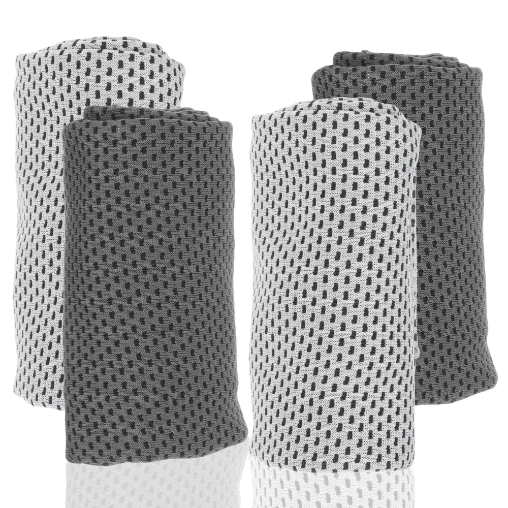 4Pcs Cooling Towels Summer Sports Towels Portable Cooling Towels Outdoor Sweat-absorbing Towels