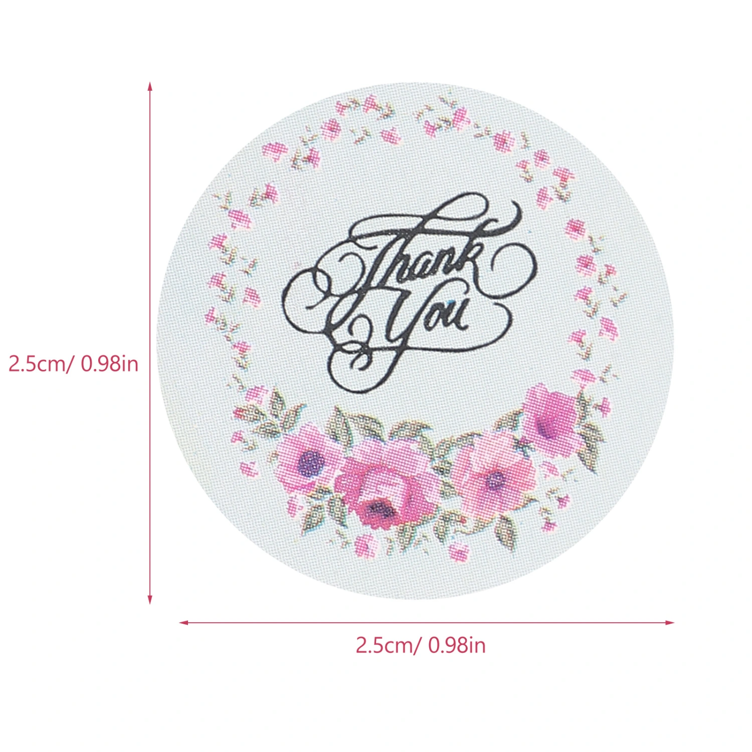 3 Rolls of Thank You Label Sticker Gift Wrapping Sticker Bag Sealing Label Self-adhesive Thank You Decal
