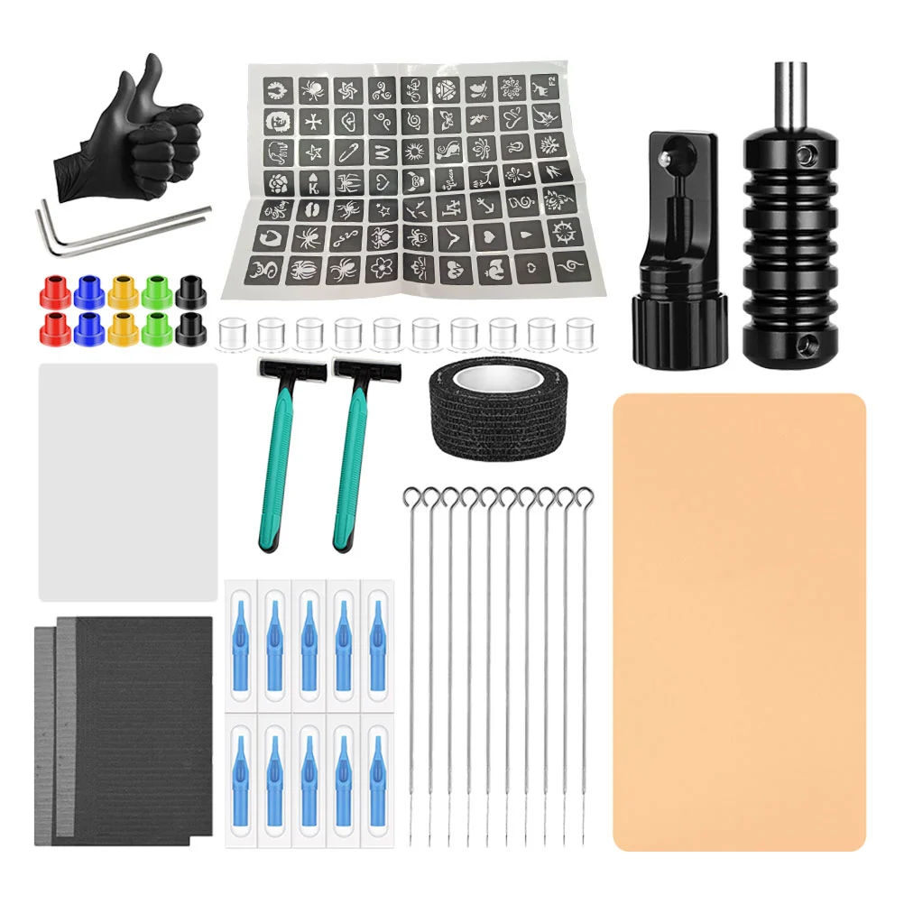 1 Set of Tattoos Kit Multi-functional Pen Holder Tattooing Kit for Starter DIY Tattoos Kit