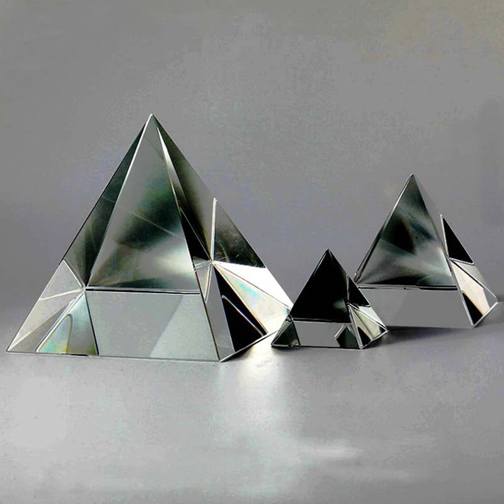1PC 40mm Optical Glass Four Sides Pyramid Shape For Optical Experiment Optics Instruments Rainbow Principle Research