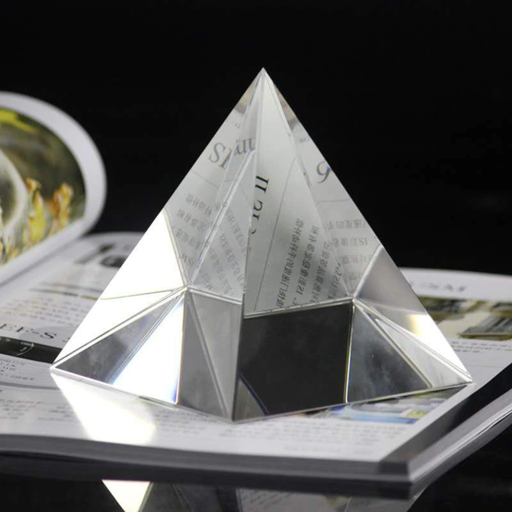 1PC 40mm Optical Glass Four Sides Pyramid Shape For Optical Experiment Optics Instruments Rainbow Principle Research