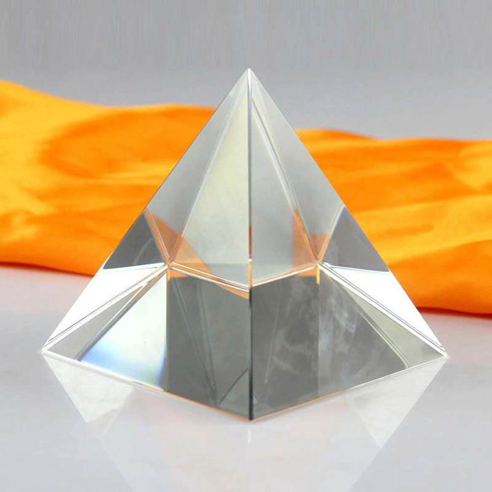 1PC 40mm Optical Glass Four Sides Pyramid Shape For Optical Experiment Optics Instruments Rainbow Principle Research
