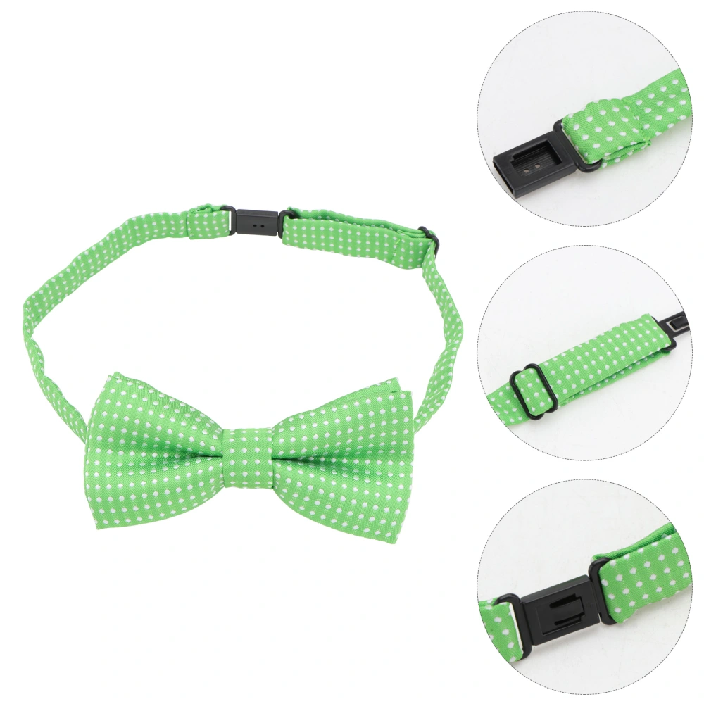 2pcs St. Patrick's Day Dot Kid's Bow Tie Clothes Accessory Lovely Cravat Decor