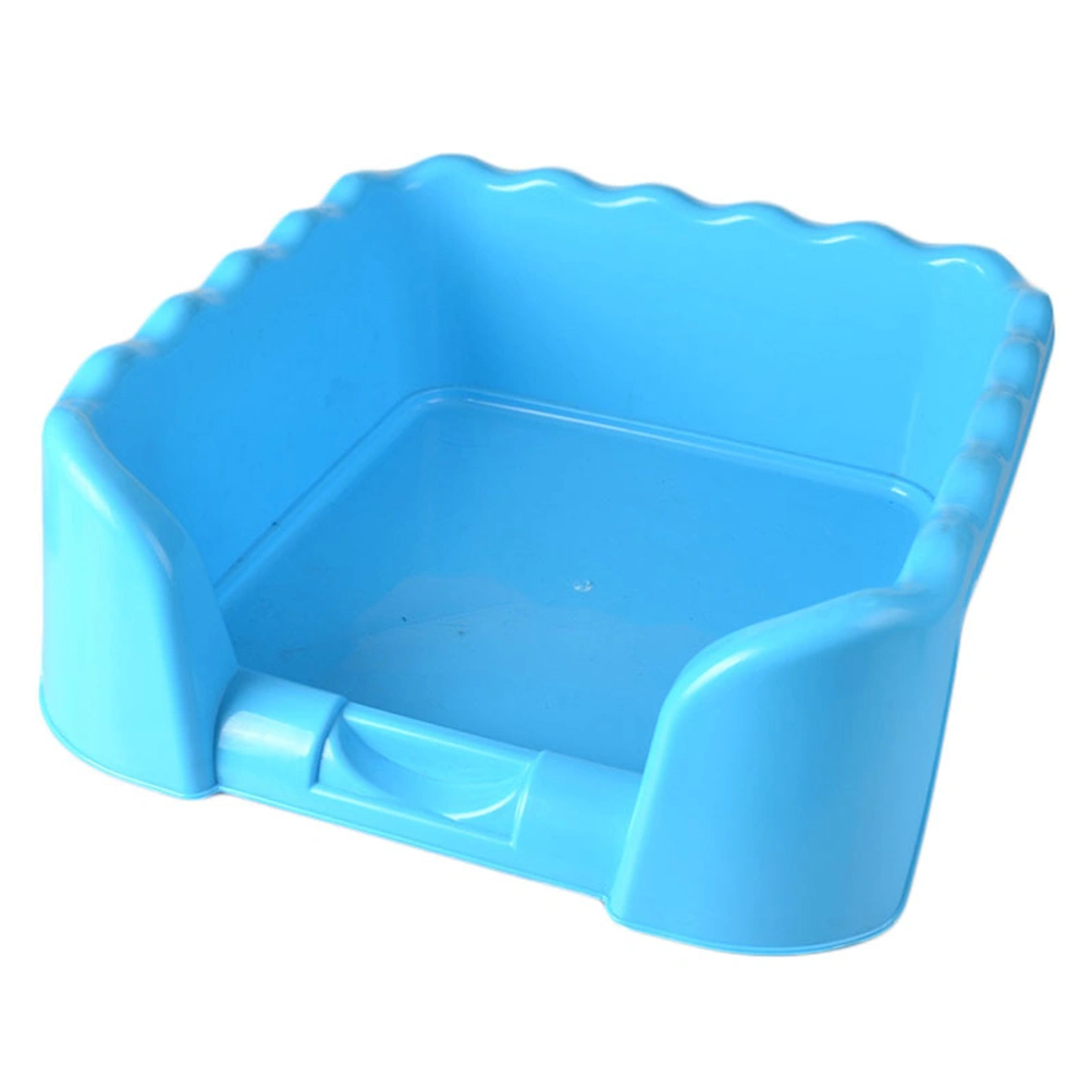 1Pc Anti-splash Dog Potty Puppy Pee Basin Column Indoor Fence Toilet Pet Dogs Litter Training Bedpan Pet Supplies (Blue)