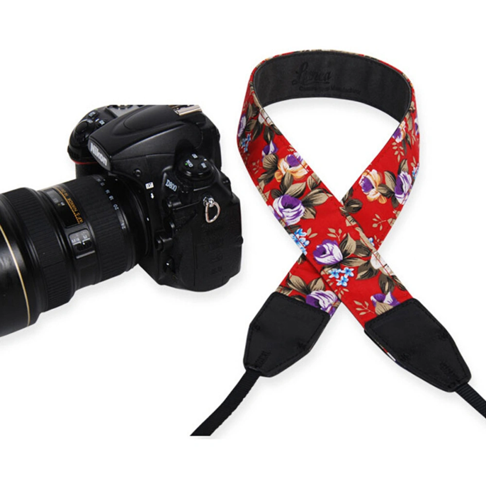 Vintage Floral DSLR SLR Camera Neck Shoulder Belt Strap for Nikon Pentax Olympus or Other Cameras - 02