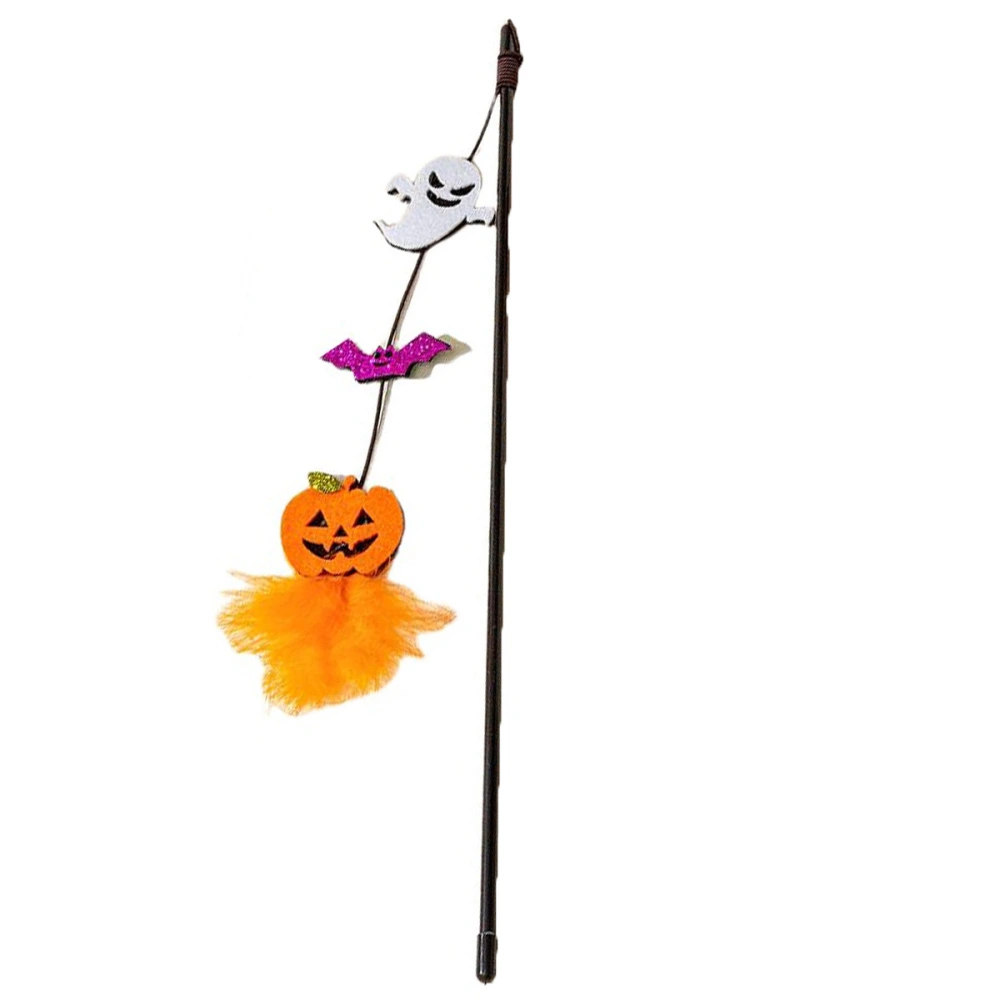 Halloween Themed Cat Teasing Stick Halloween Cat Teasing Wand Halloween Cat Plaything