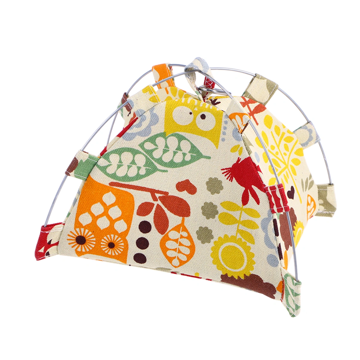 Parrot Winter Warm Tent Detachable Zoo Pattern Sun Shelter House for Birds Indoor and Outdoor Size S
