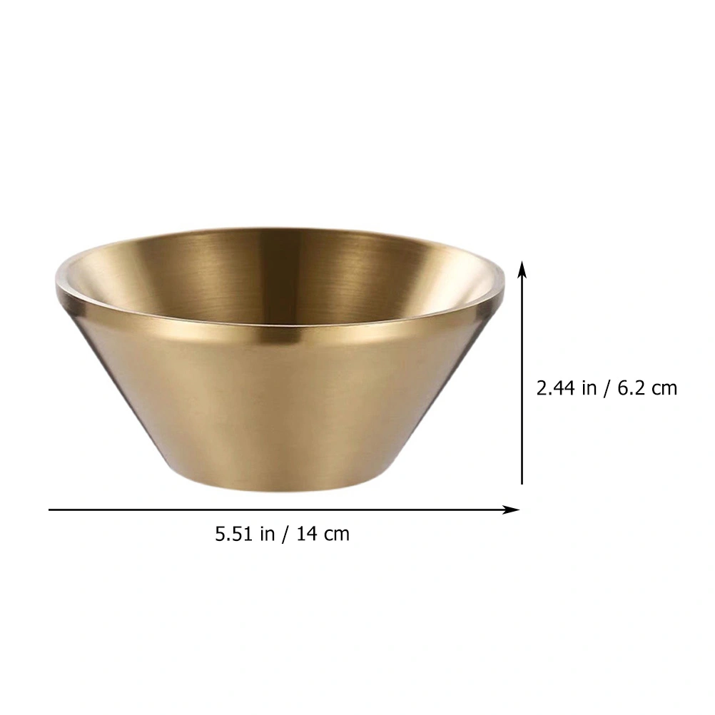 Stainless Dessert Bowl Stainless Ramen Bowl V-shape Soup Bowl Ice Cream Bowl