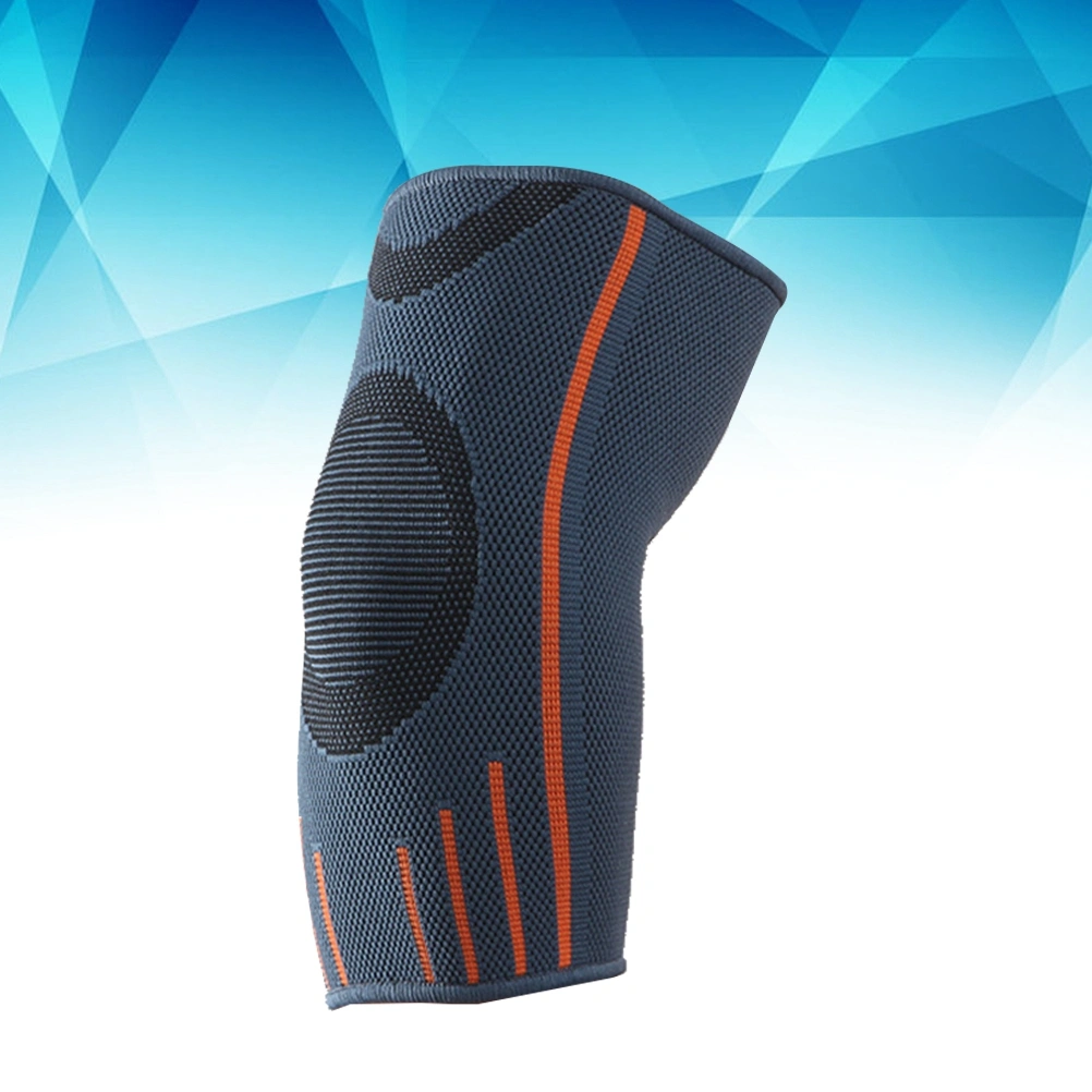 1PC Sports Fitness Elbow Brace Men and Women Arm Guards Long Wristbands Wicking Breathable Riding Elbow Pads Size-M(Grey)