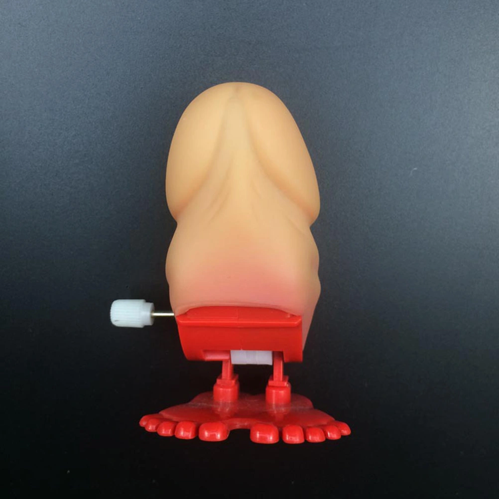 1 PCS Funny Wind Up Toys Jumping Jolly Malegenitals Toys Favors Naughty Accessories