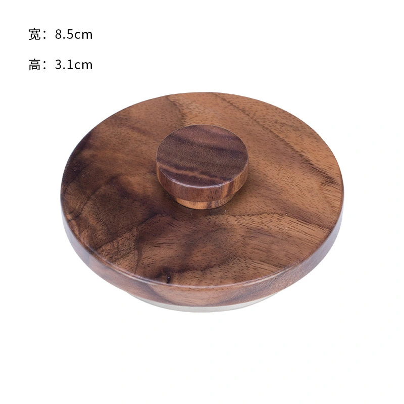 Multipurpose Lid Cup Sealing Lid Wooden Round Sealing Covering with Konb