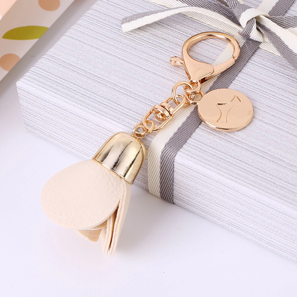 2pcs Flower Keychain Car Keyring Purse Bag Pendant Decoration Hanging Keychain Accessory Creative Gift