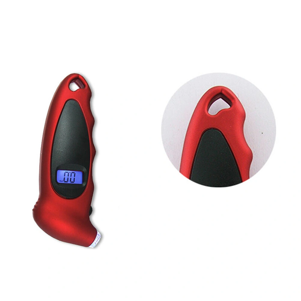 Digital Tire Pressure Gauge 150 PSI for Car Truck with Backlit LED and Non-Slip Grip (Red)