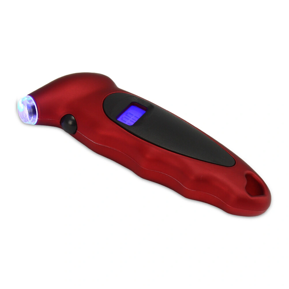 Digital Tire Pressure Gauge 150 PSI for Car Truck with Backlit LED and Non-Slip Grip (Red)