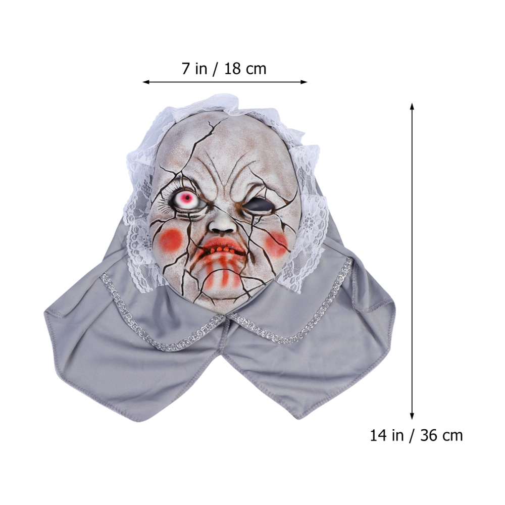 1Pc Funny Mask Novel Horrible Doll Face Costume Mask for Adult Kid Children