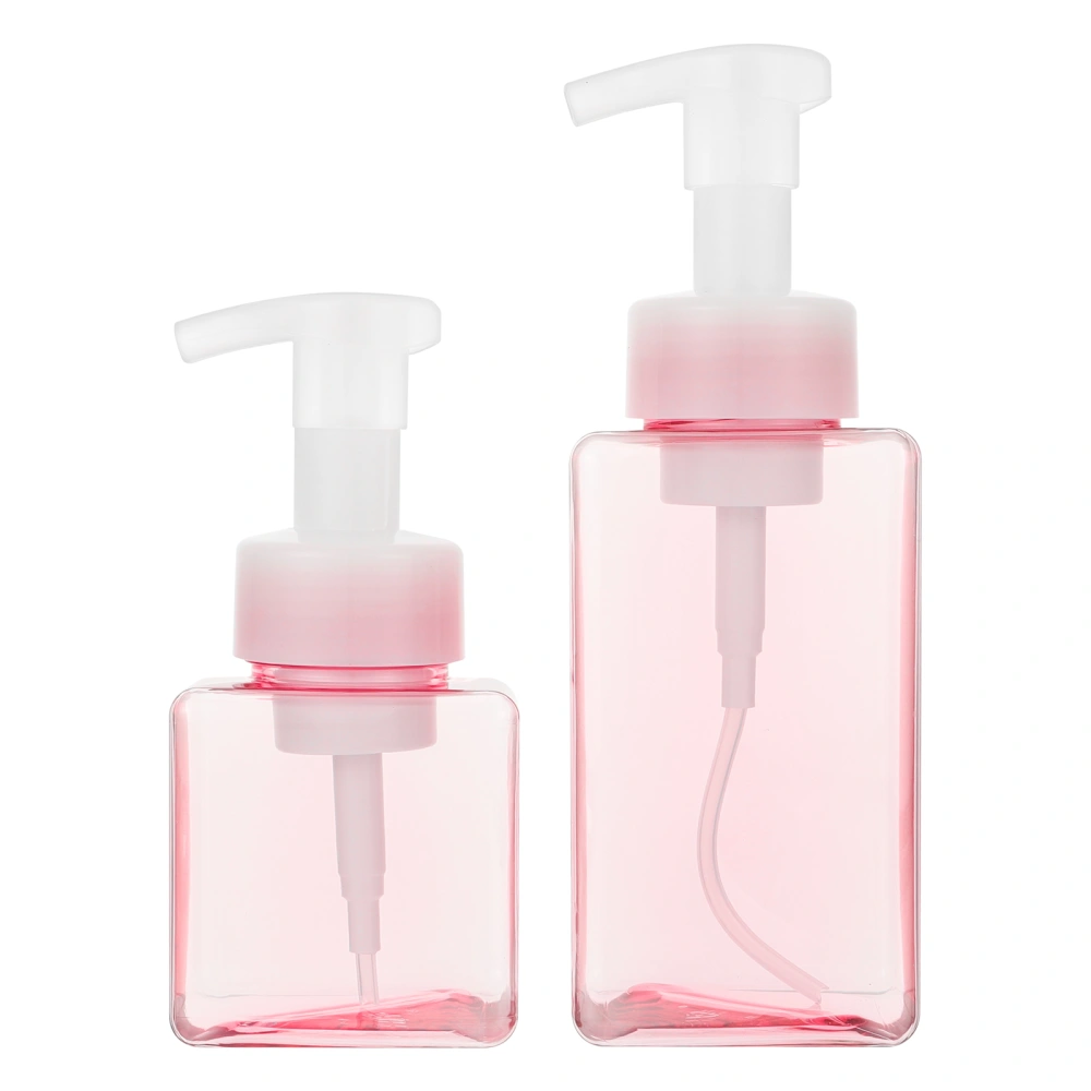 2pcs Mousse Bottles Travel Refillable Bottles Lotion Containers Plastic Bottles