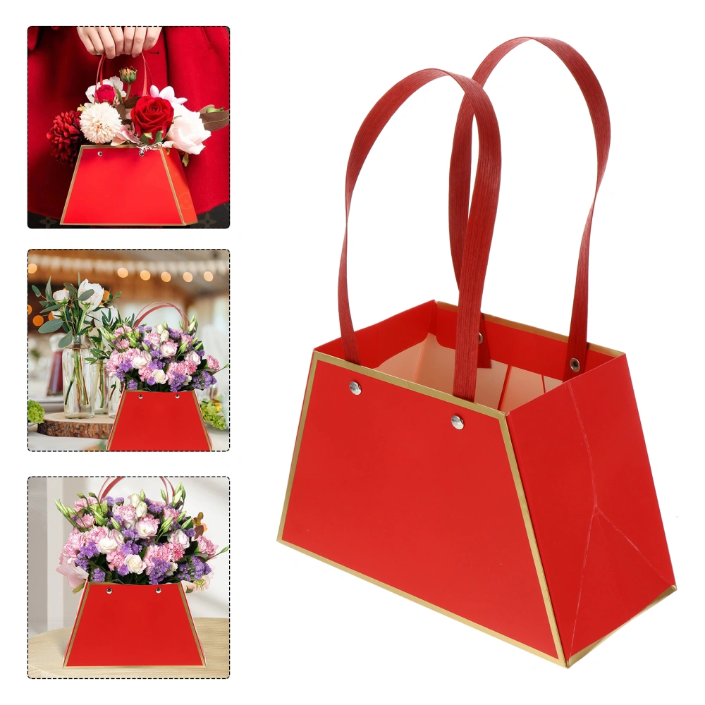 4Pcs Portable Flower Pouches Creative Plants Bouquet Paper Packaging Bags