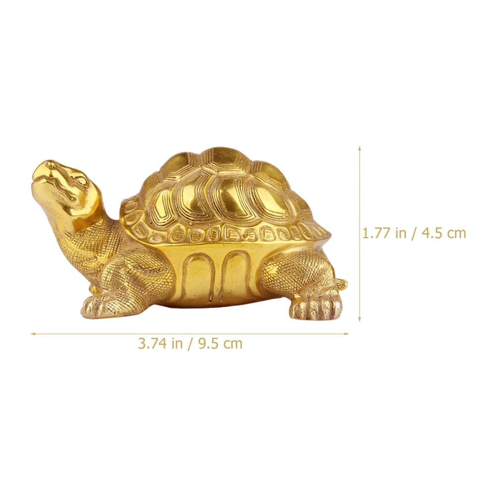 Brass Tortoise Adornment Desktop Little Turtle Ornament Landscape Ornament