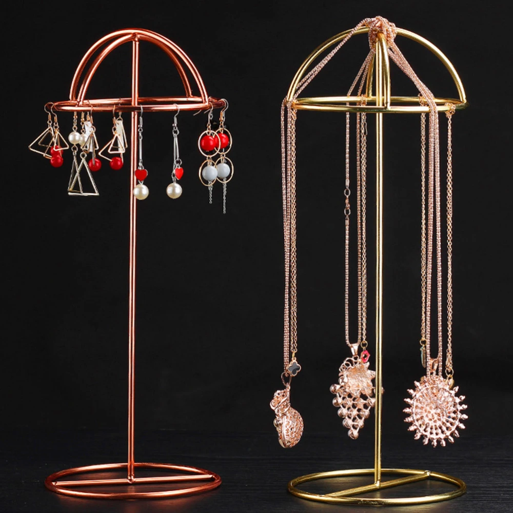 1pc Metal Hat Display Shelf Simple Jewelry Hanging Rack Hat Display Holder