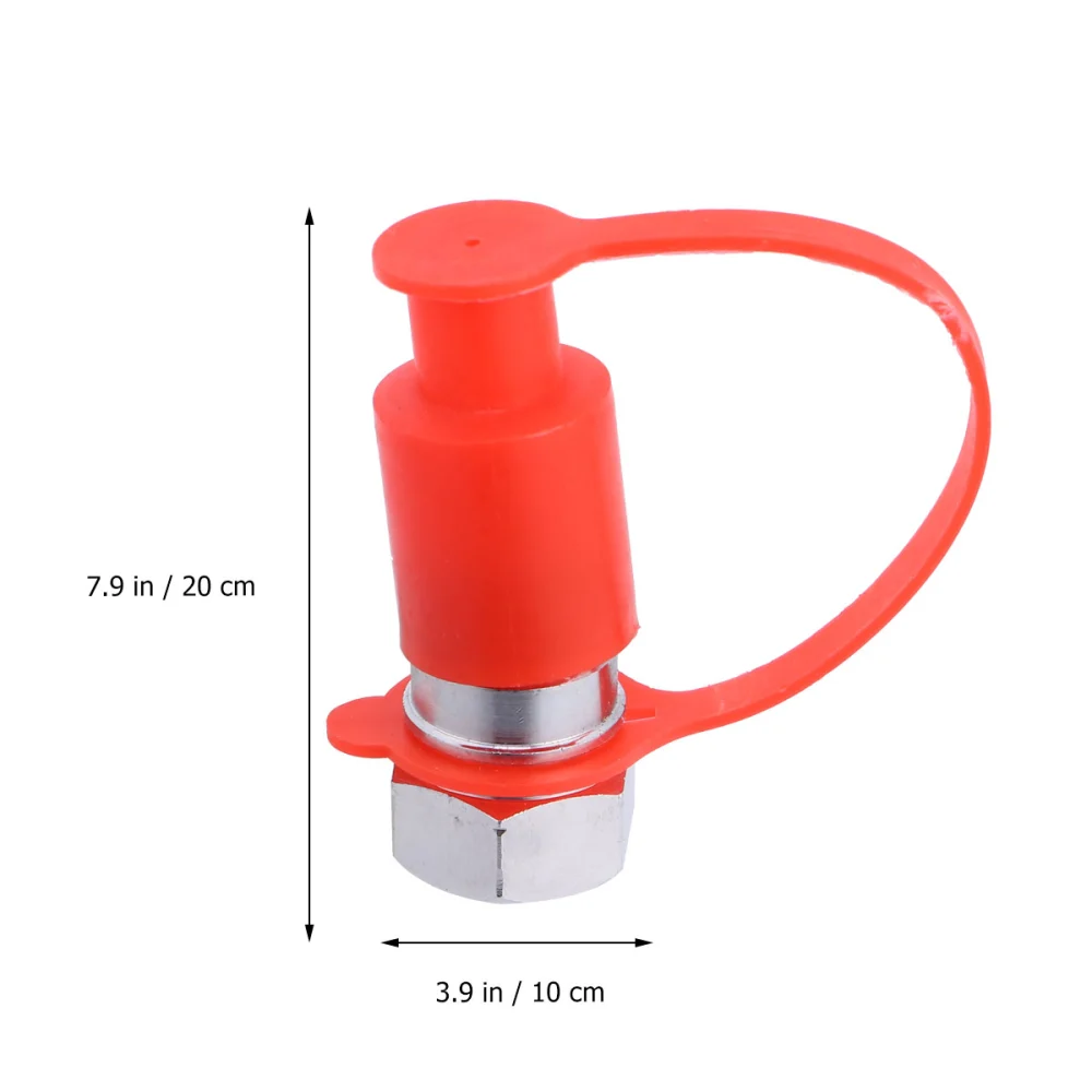 1/2 Inch Hydraulic Coupling Set Mechanical Oil Pipe Steel Quick Disconnect Coupler Quick Coupling Box-packed (Red)