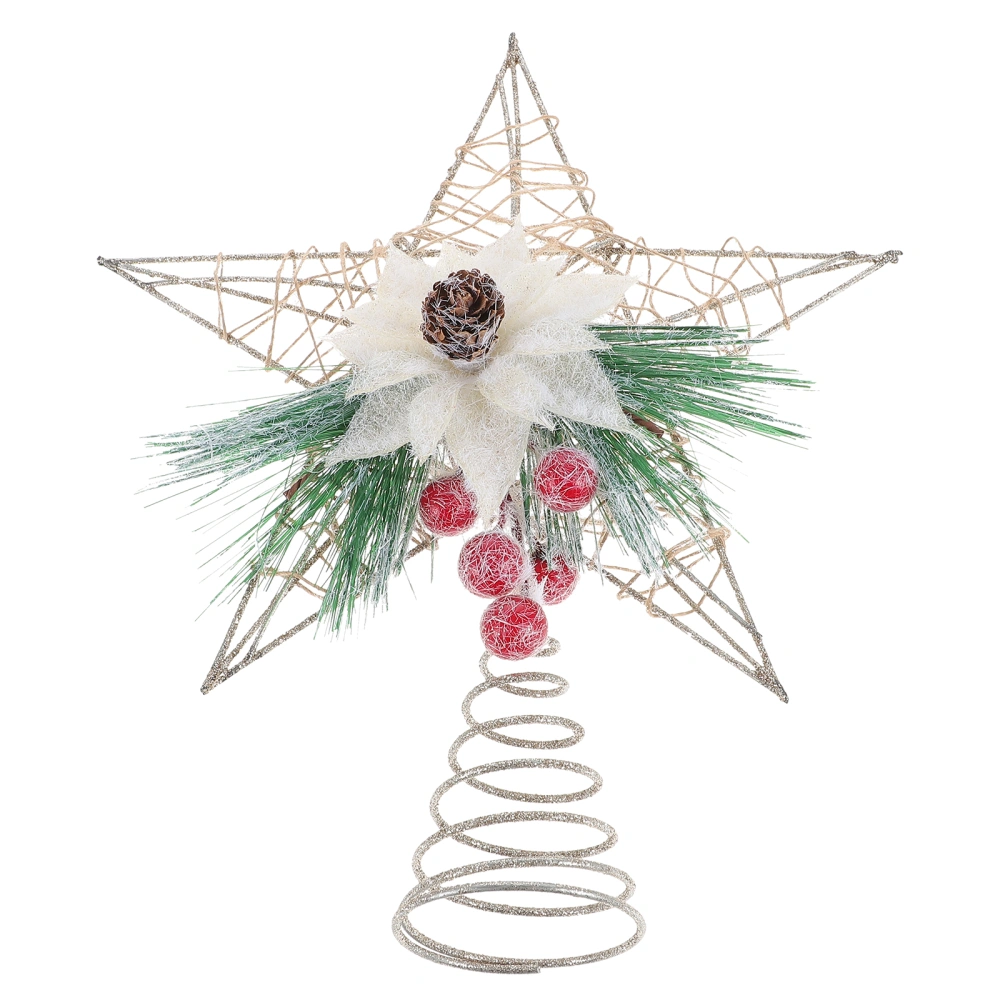 Christmas Star Topper Ornament Xmas Tree Decoration Christmas Party Favors