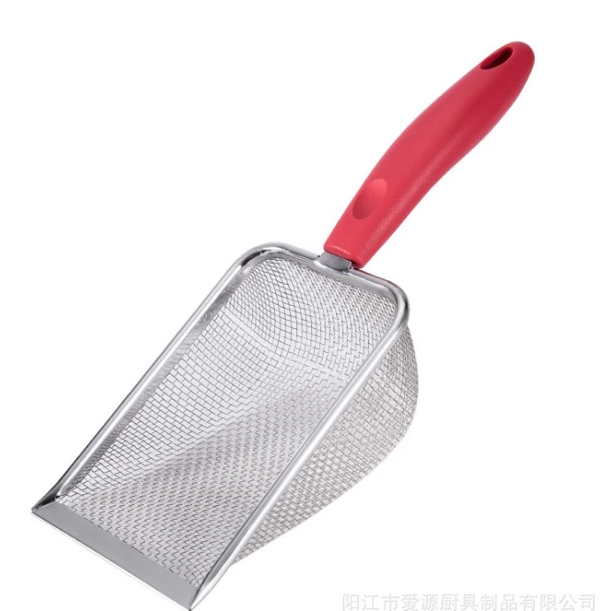 Household Cat Litter Scoop Fine Mesh Reptile Litter Sifter Pet Litter Sand Sifter With Long Handle