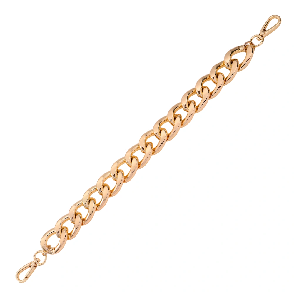 VALICLUD Metal Bag Chain 27mm Purse Chain Shoulder Strap Replacement for Handbag Or Shoulder Bag (Light Gold)