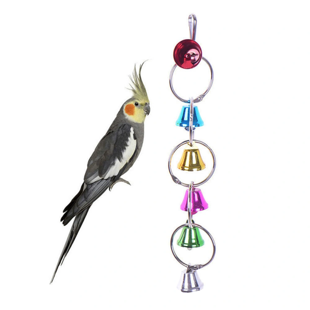 Colorful Fancy Bells Bird Parrot Chew Toys Bird Cage Hanging Ornament