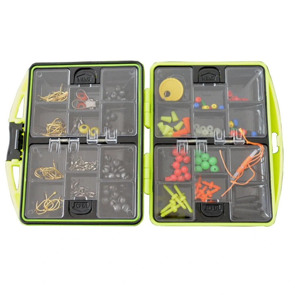 Fishing Accessories Set Freshwater Saltwater Fishing Tackle Kit (The Color of The Gadget for Random)