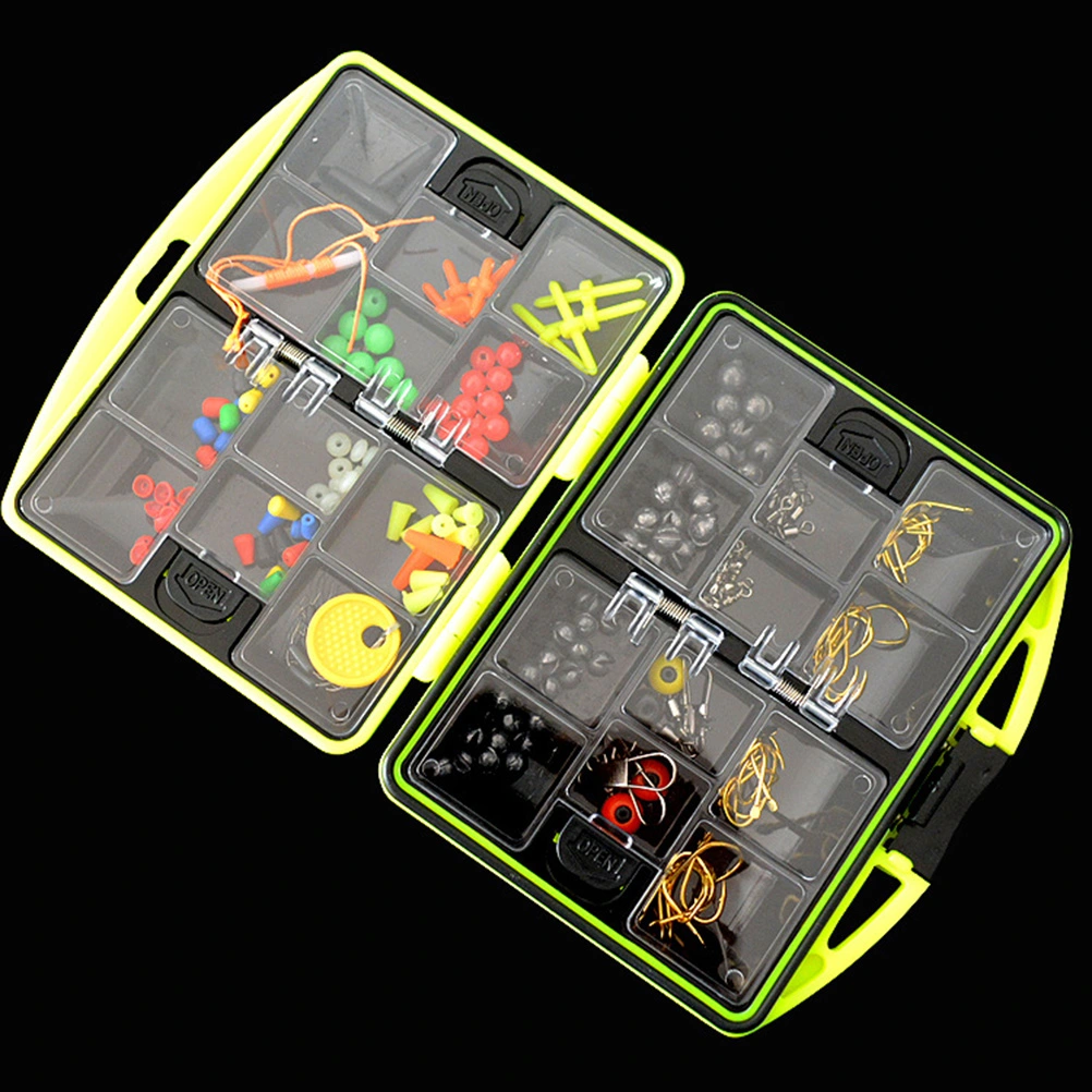 Fishing Accessories Set Freshwater Saltwater Fishing Tackle Kit (The Color of The Gadget for Random)