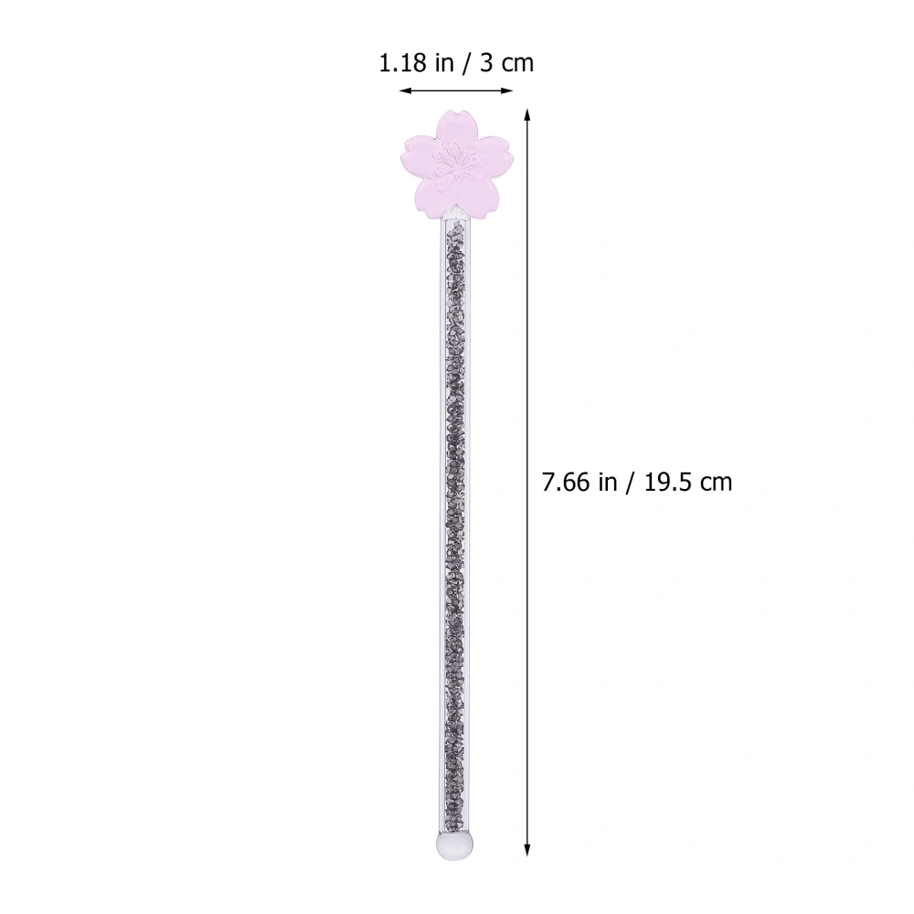 1pc Glass Milk Coffee Juice Drink Muddler Stirrer Swizzle Stick Stirring Rod