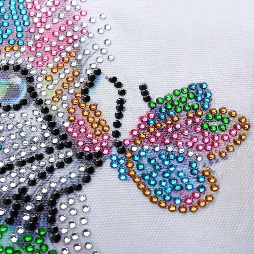 5D Beads Painting Kits Drill Diamond Resin Rhinestone Embroidery Paintings Arts Craft for Home Wall Decor - Colorful Cat and