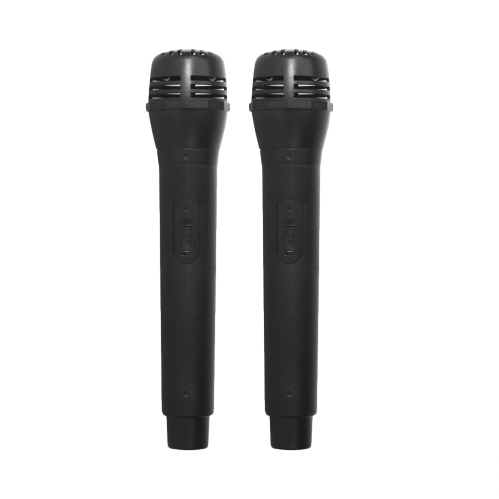 2PCS High Simulated Microphone Model Vivid Microphone Props Practical Microphone Performance Toy Rehearse Microphone Props for Kids Playing