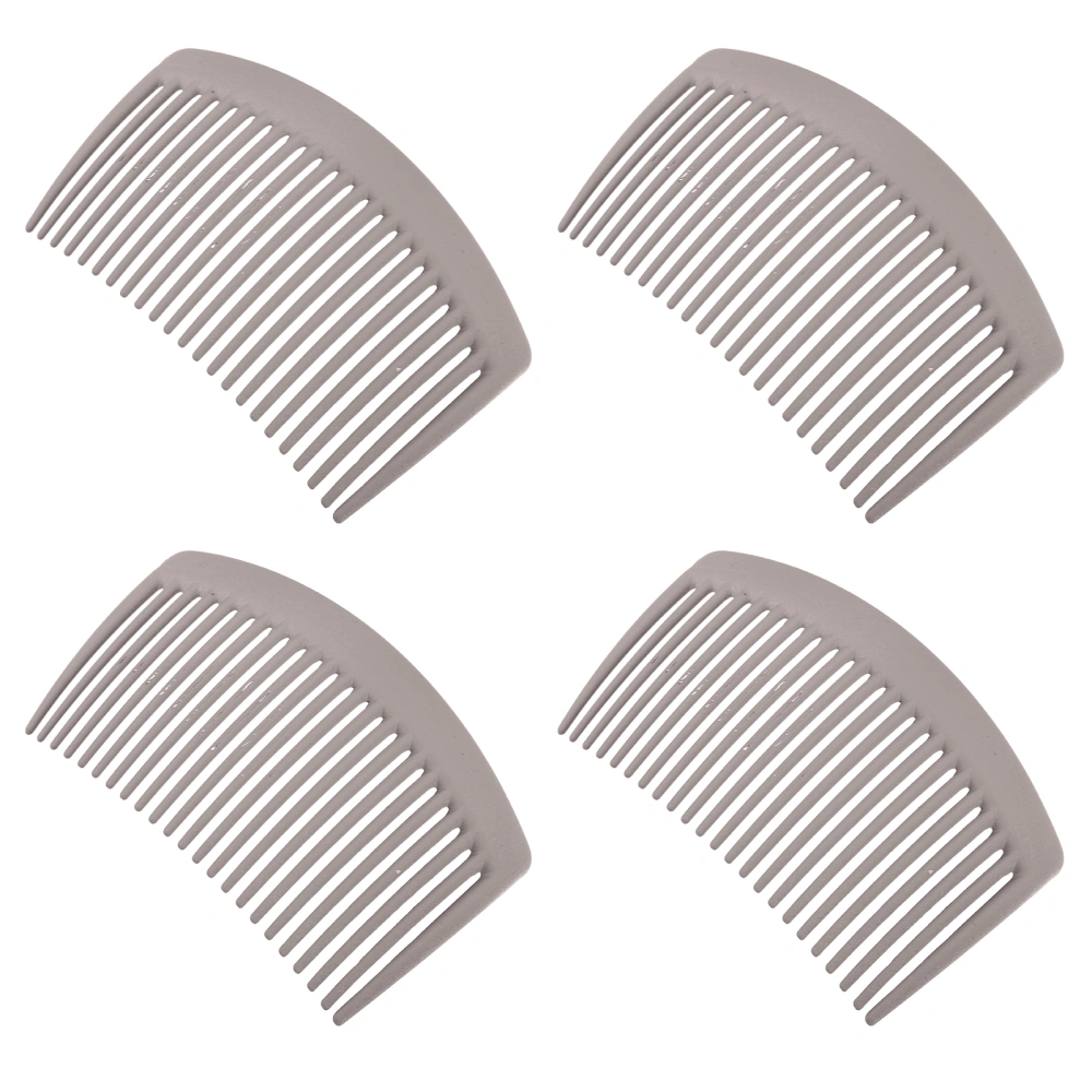 4pcs Plastic Side Hair Combs Creative Side Combs Hairdressing Side Combs