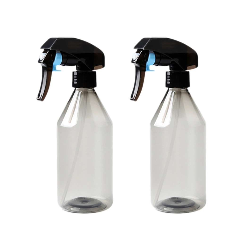 2 Pcs 300ml Plastic Salon Hair Bottles Hairdressing Water Spray Empty Sprayer Flowers Plants Water Sprayer Refillable Bottle (Transparent Black)