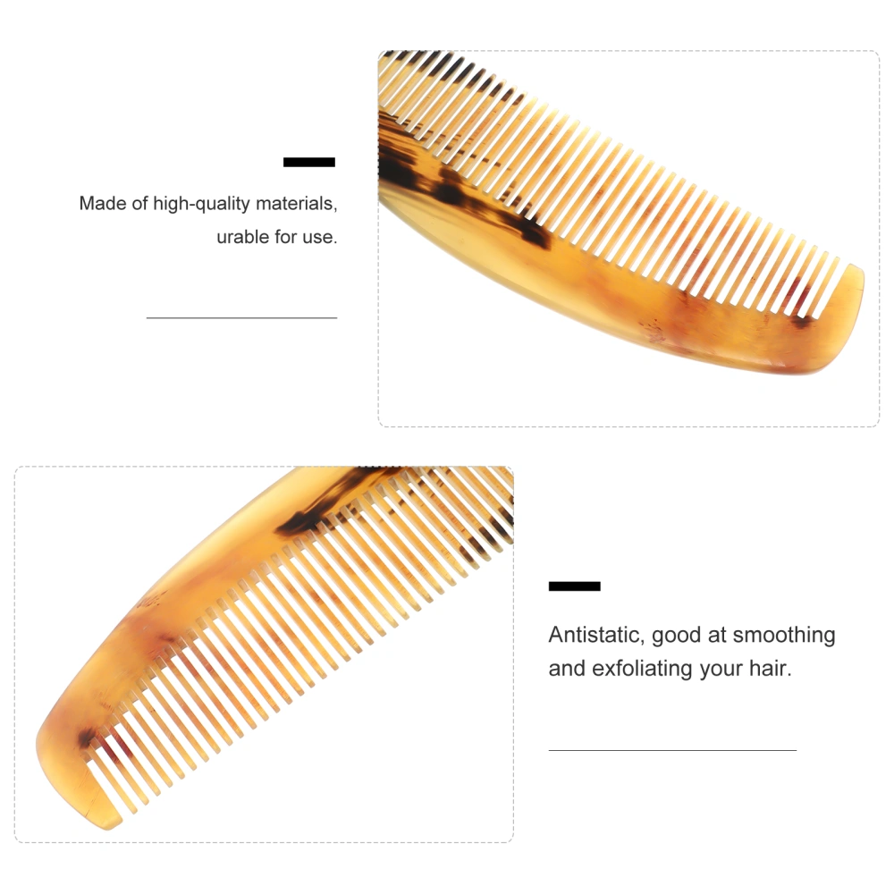 1Pc Hair Comb Sheep Horn Comb Hair Anti-Static Styling Comb (Assorted Color)