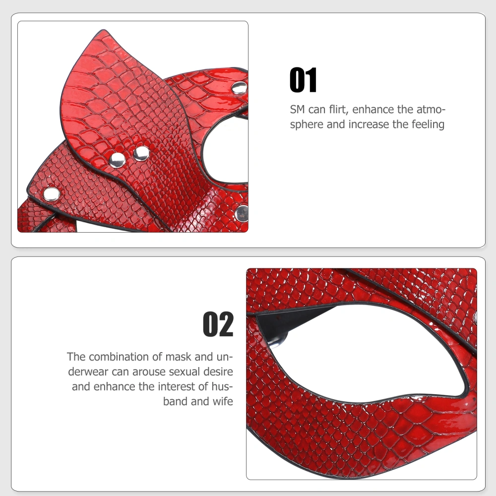 Half Face Mask Rivet Flirting Mask Masquerade Cosplay Party Costume Prop