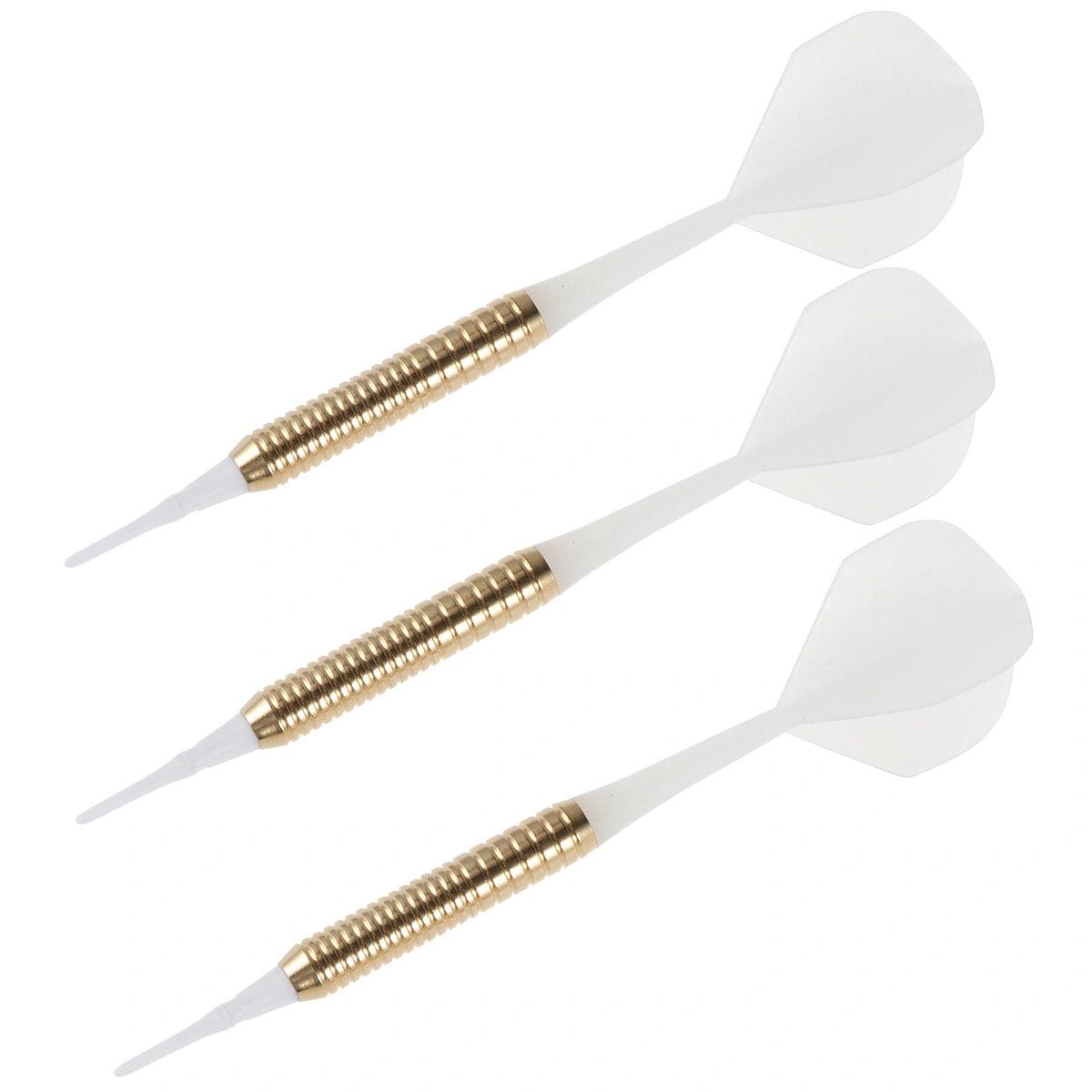 3PCS Practice Pin-type Darts 15g Professional Darts Copper Flights Darts Sports Supplies for Man Woman (White)